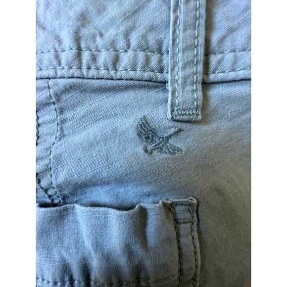 Eddie Bauer Ladies 2P Blue Gray Shorts 98% Cotton Pockets Button Zip Closure - Picture 9 of 11